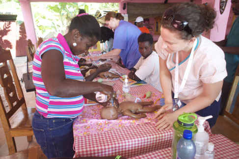 Helping Babies Breathe class at Bode me Limbe